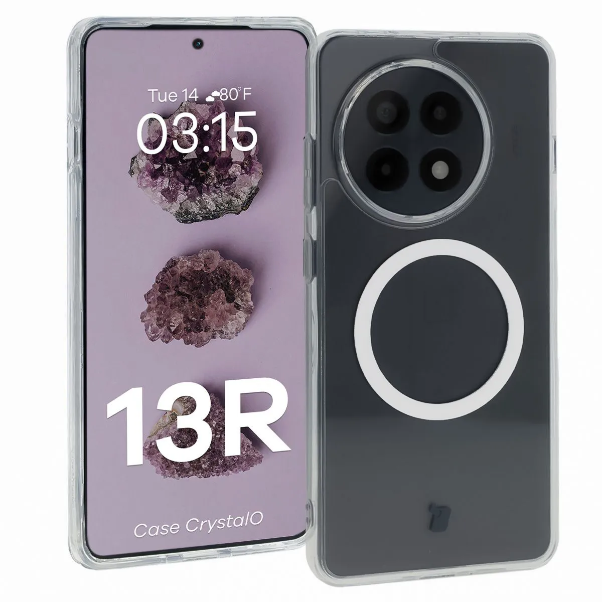 Przezroczyste etui Bizon Case CrystalO do OnePlus 13R